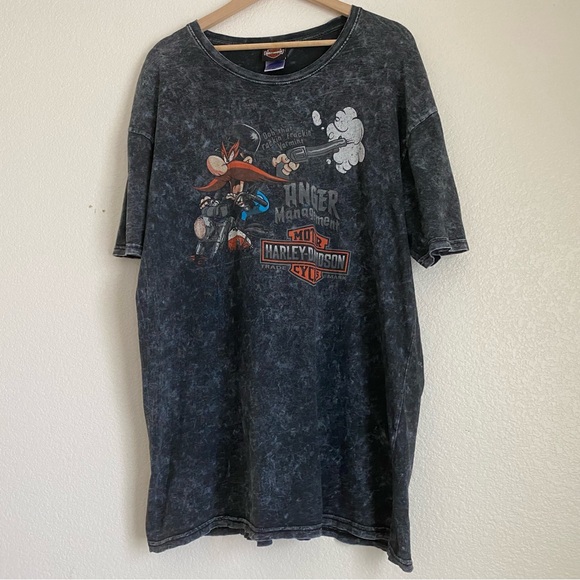 2009 Harley Davidson Duluth Minnesota Yosemite Sam t-shirt, black wash,XL - Picture 4 of 11